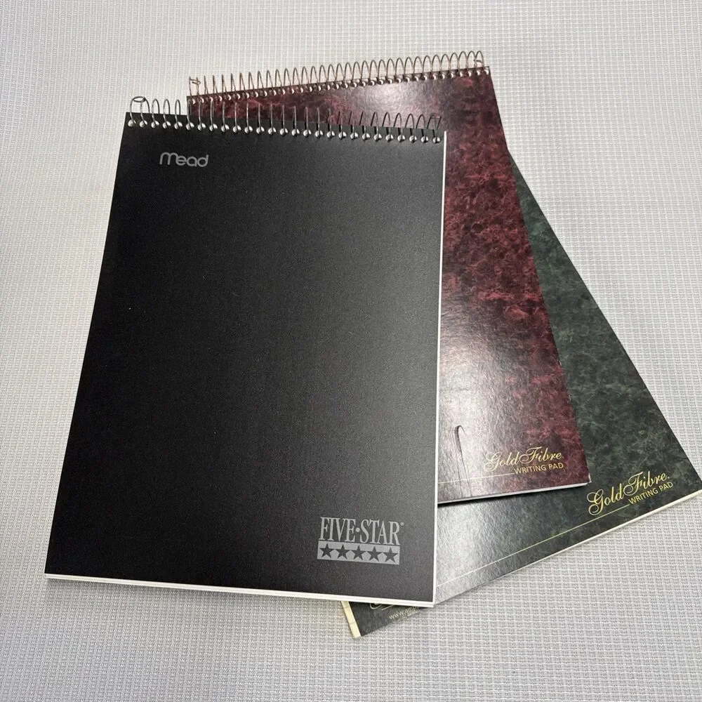 Retro Mead Five Star 2-Subject Top Spiral Bound Notebook (+ 2 AMPAD) Vintage Y2K